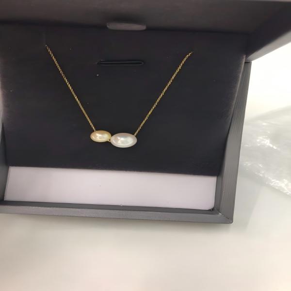 【TNS】尊鼎珍珠-18K金海水珍珠中国南珠akoya混彩双子路路通5-8mm