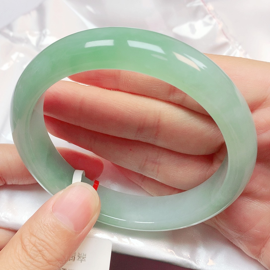 未镶嵌手镯翡翠抖音978，63圈