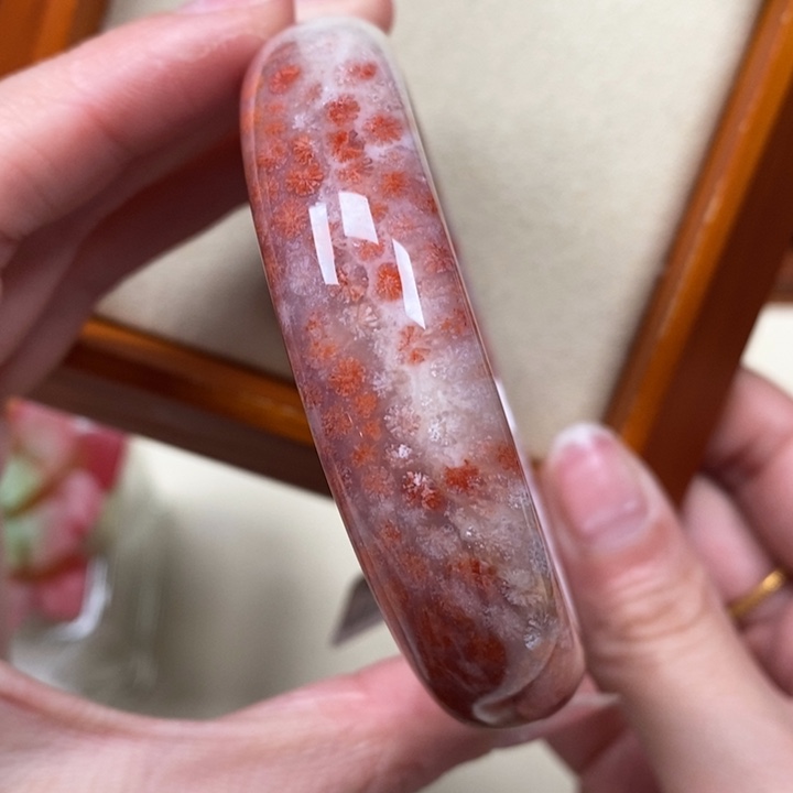 硅化珊瑚（珊瑚玉）手镯未镶嵌55.1