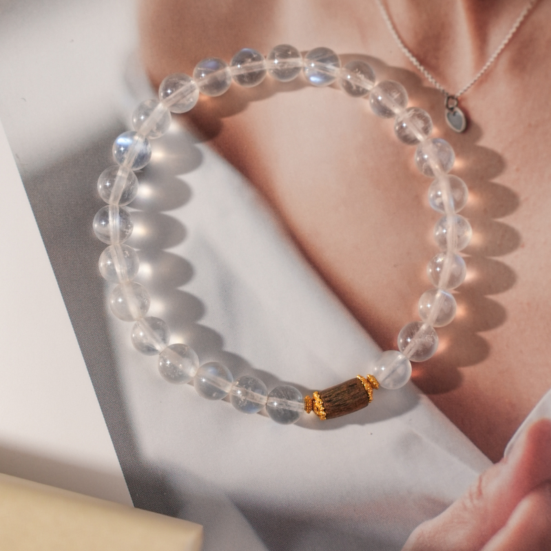 【人间清醒】斯里兰卡月光石手串（天然珠宝多样性发其一）