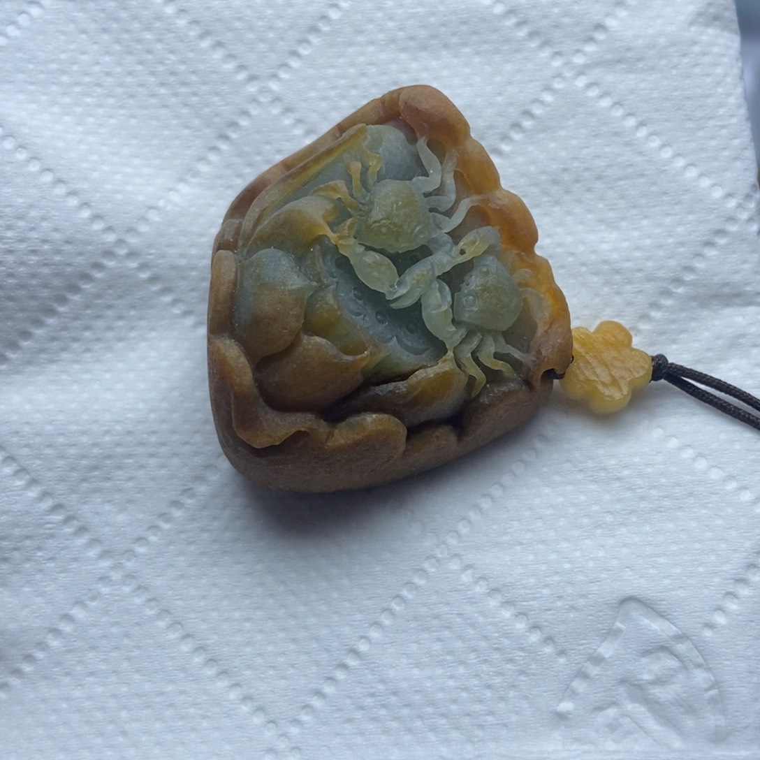 未镶嵌定制翡翠螃蟹