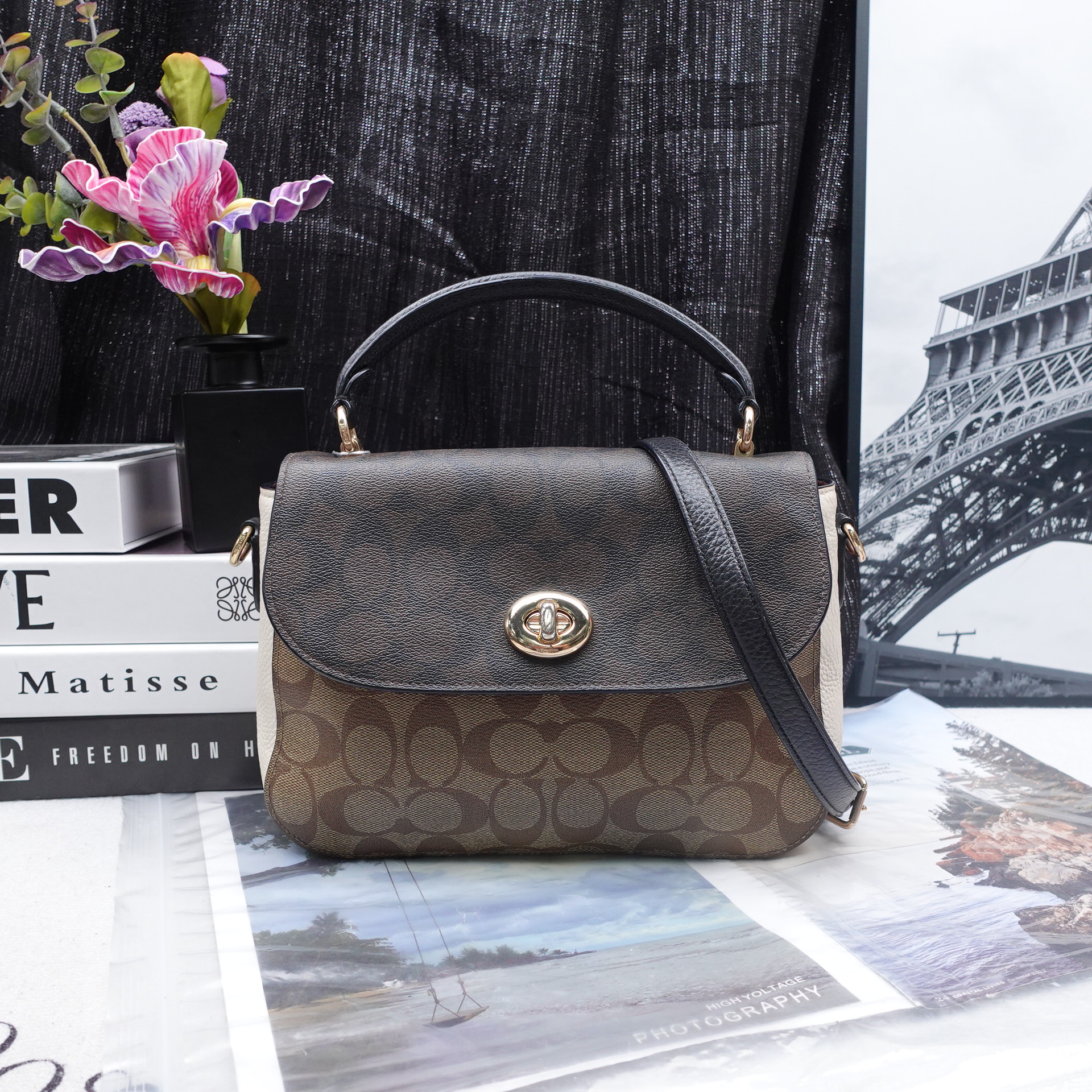 95新 COACH/蔻驰 单肩包/T10220947