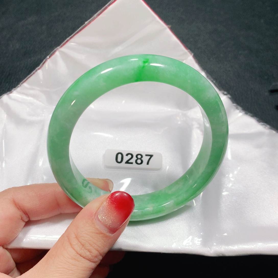 翡翠未镶嵌手镯0287-03