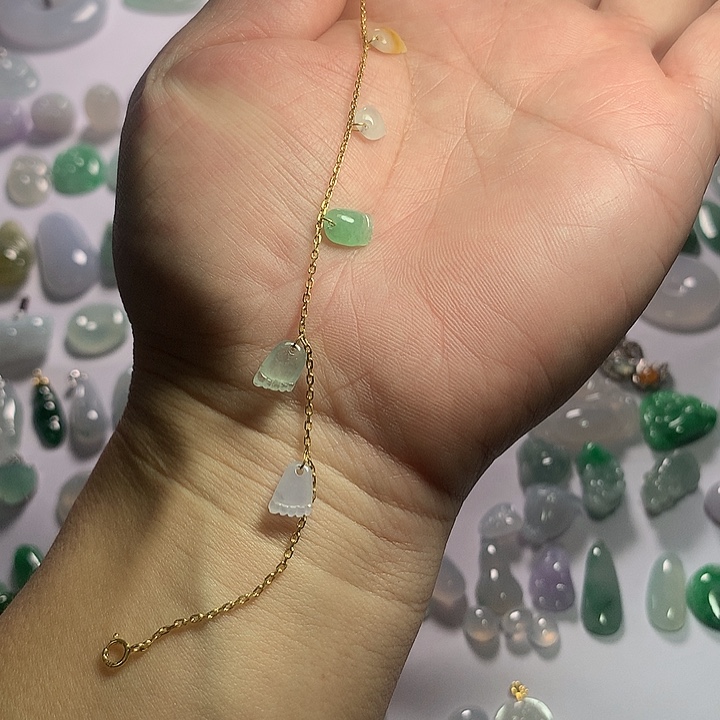 翡翠未镶嵌手链天然翡翠