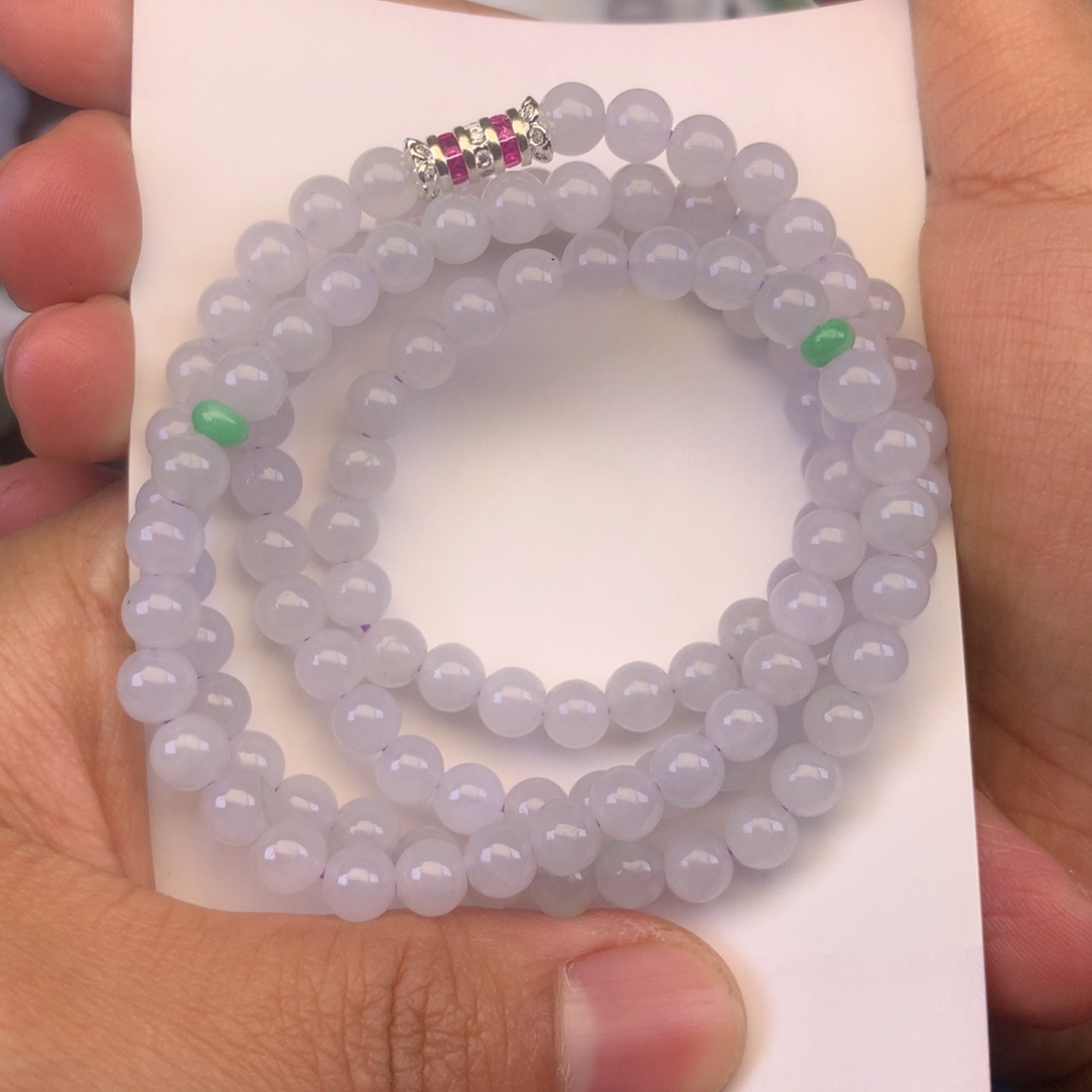 翡翠未镶嵌颈饰天然缅甸翡翠A货卡5+