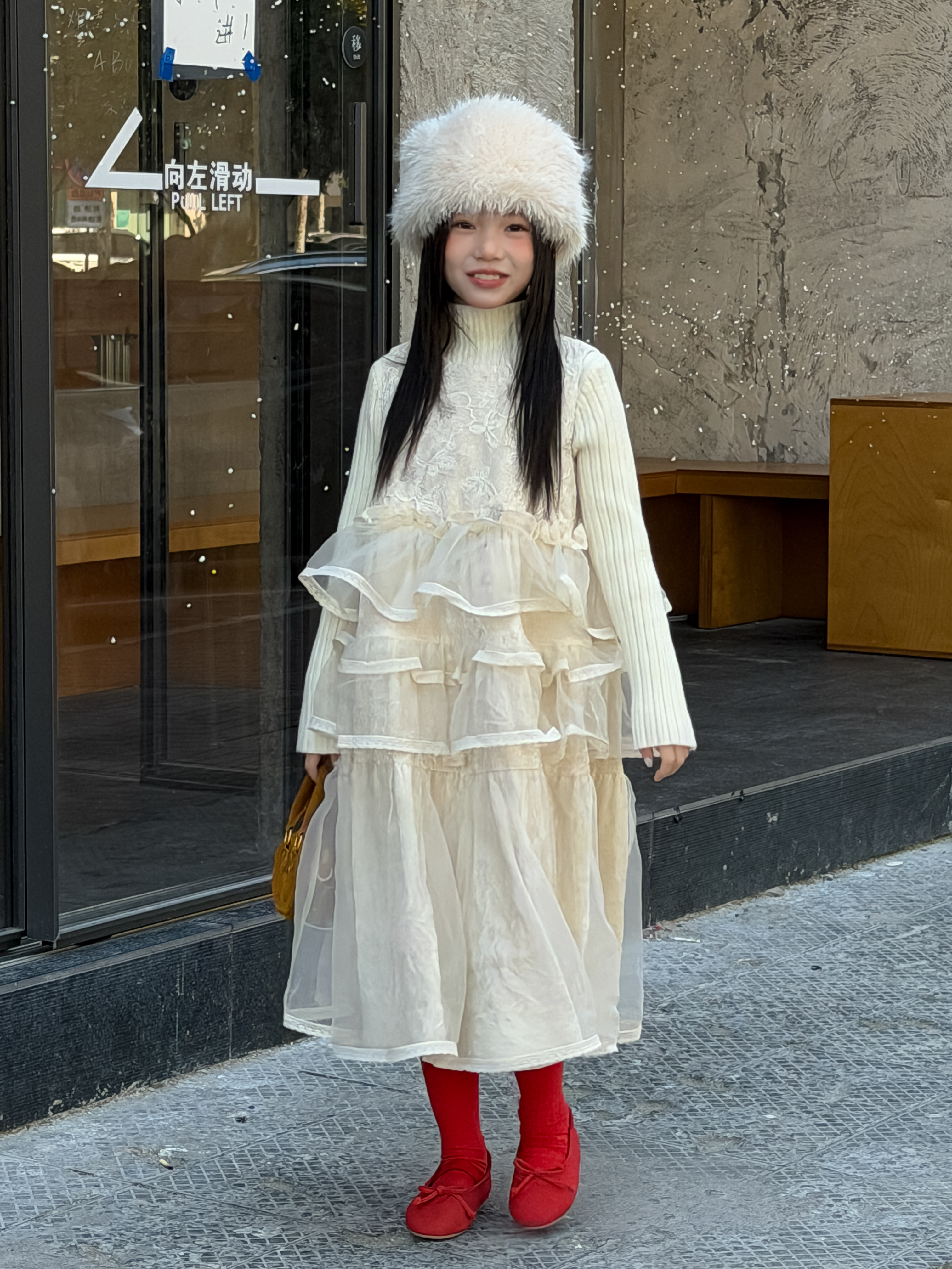 LJ-72072-柠檬酱童装女童2025冬季新款公主背心裙