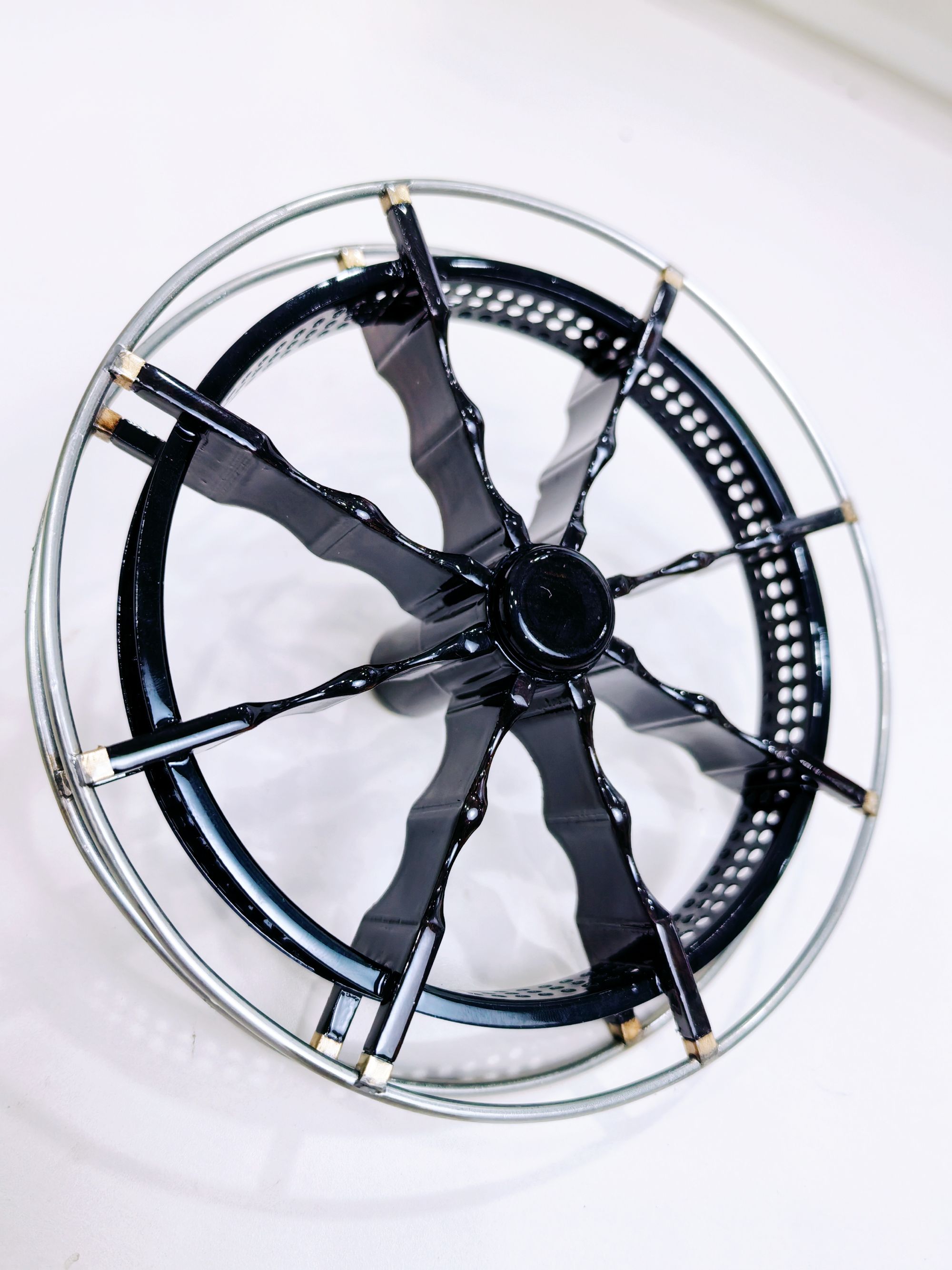 航空铝材一体成型超轻盘车轮 115毫米（黑色）