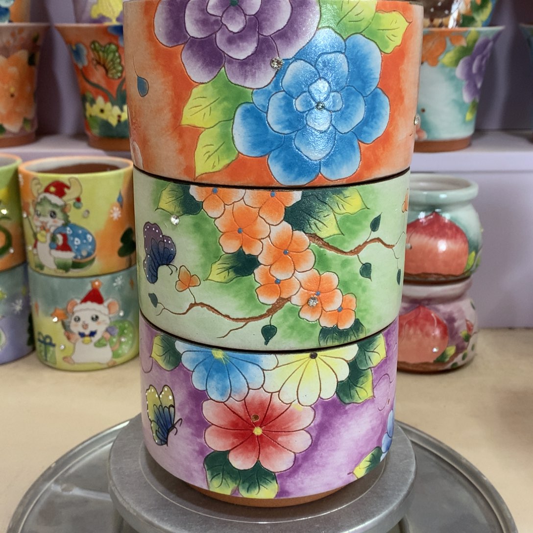 福利花盆，手绘花盆