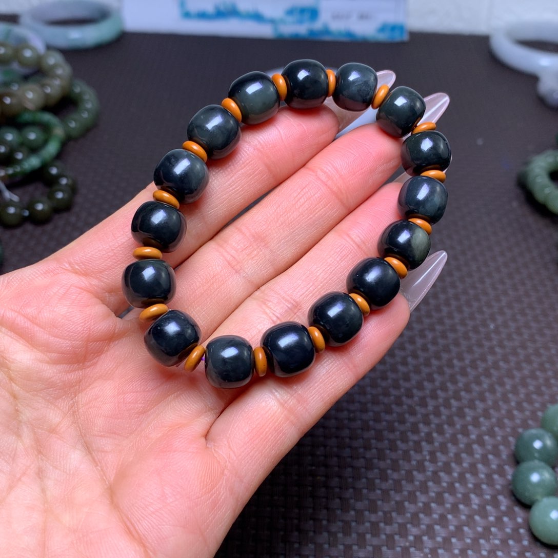 未镶嵌手串和田玉卡11