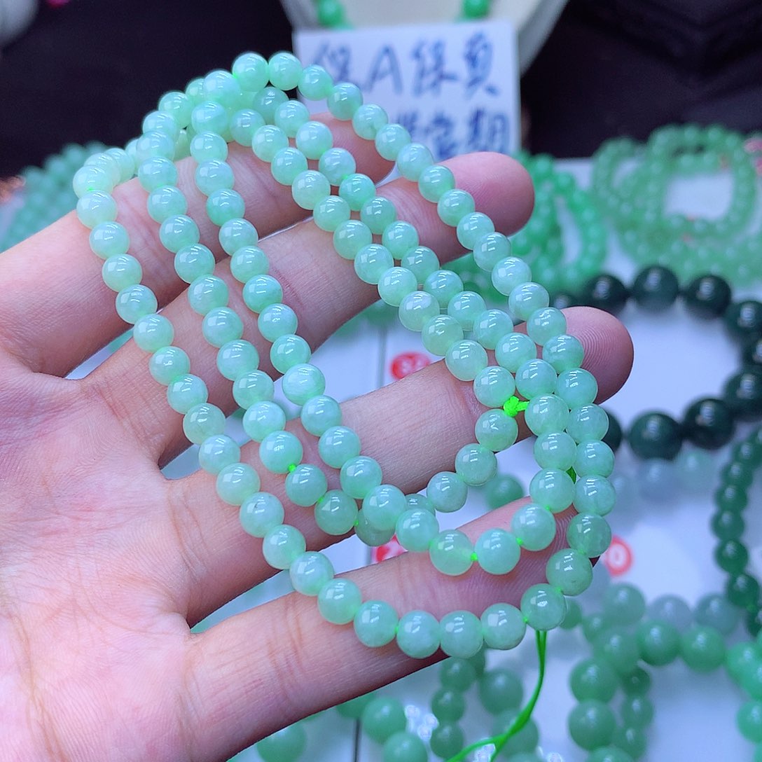 翡翠毛衣链未镶嵌卡5.8