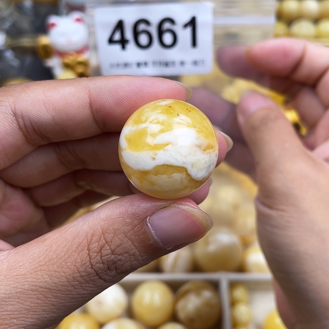 琥珀未镶嵌珠宝奇石23.5粉点