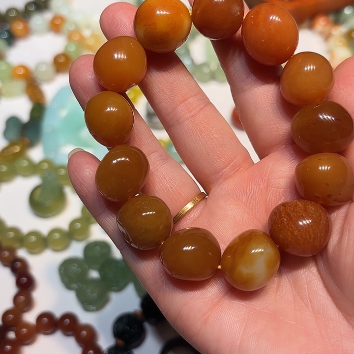 蛇纹石玉未镶嵌手串