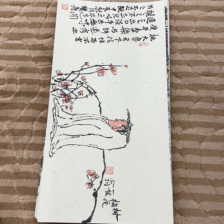 国画花鸟等多种鸟类的栖息