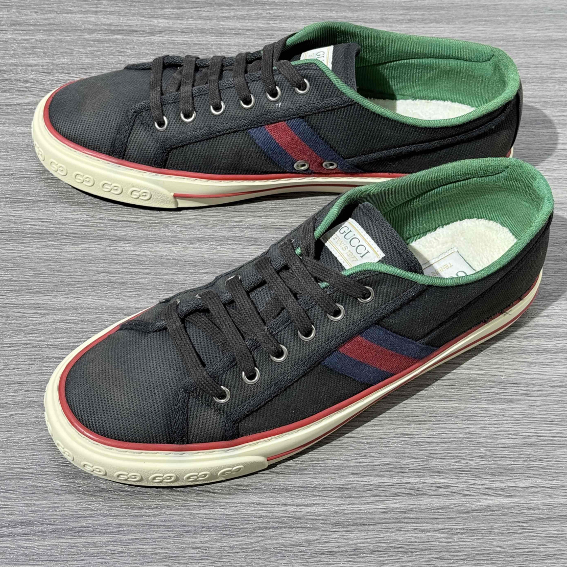 90新 GUCCI/古驰 42.5码 古驰 Tennis 1977 时尚板鞋 男款