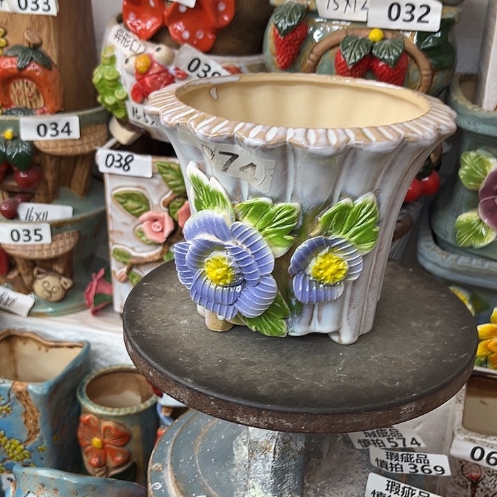 粗陶材质多肉花盆