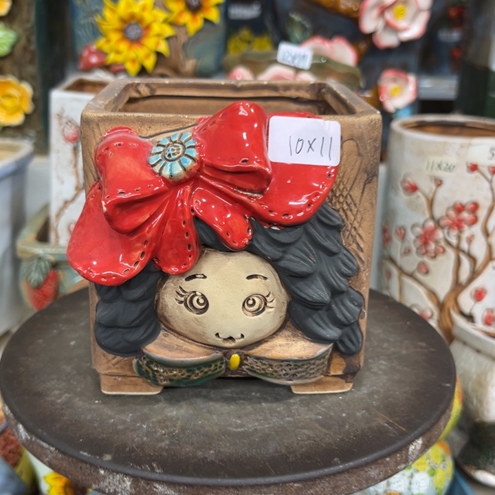 紫砂花盆粗陶材质多肉花盆