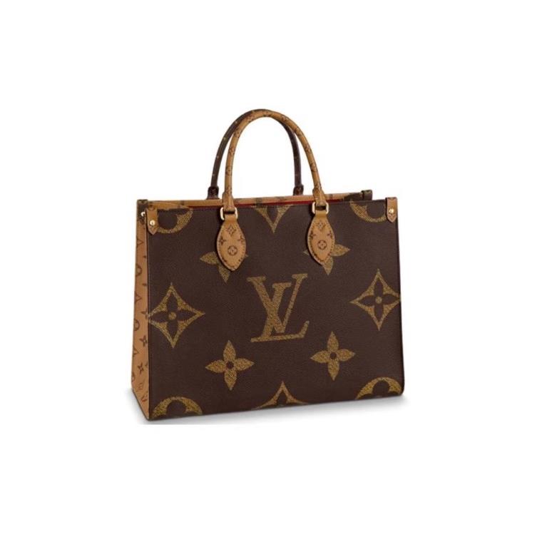 99新 LouisVuitton/路易威登 【向佐奢品】老花onthego托特包