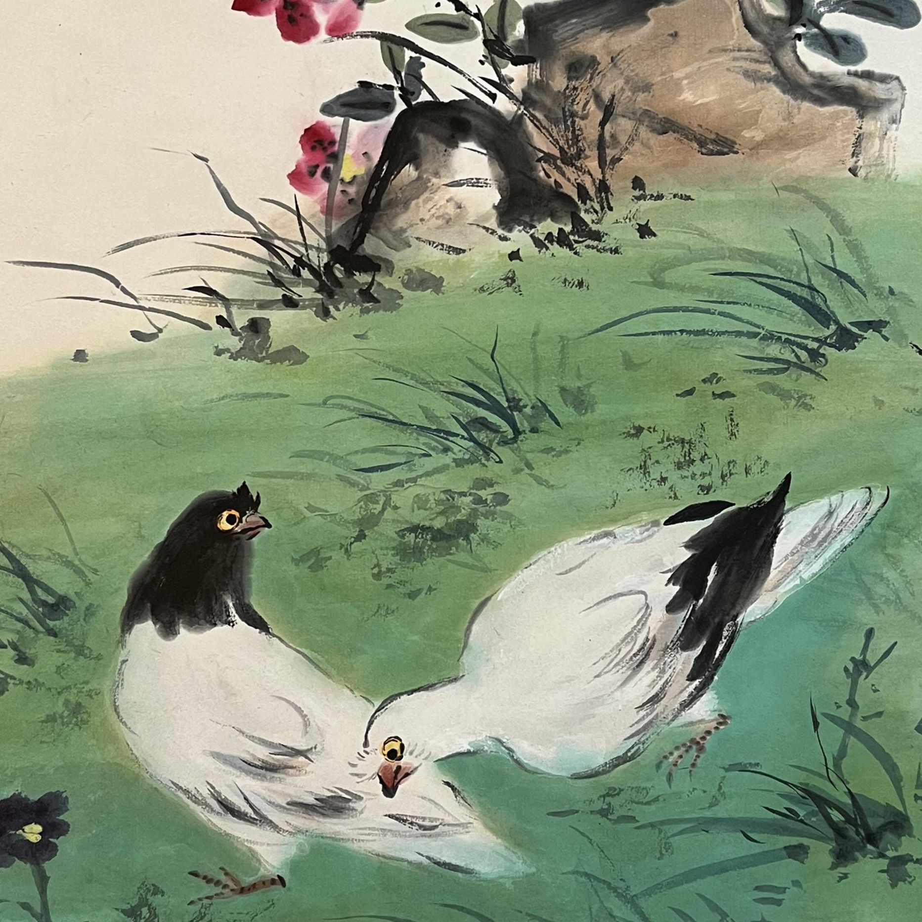 【辽拍】V240112-2-167《鸽子》（0.9平尺) 纸本镜片 DD9 