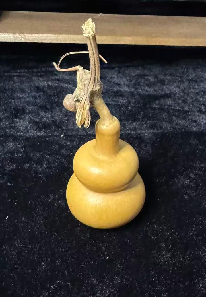 天然小葫芦手把件文玩带龙头可盘玩福禄葫芦