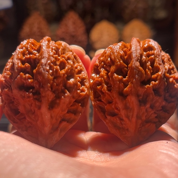 吊坠文玩核桃火焰金尊7