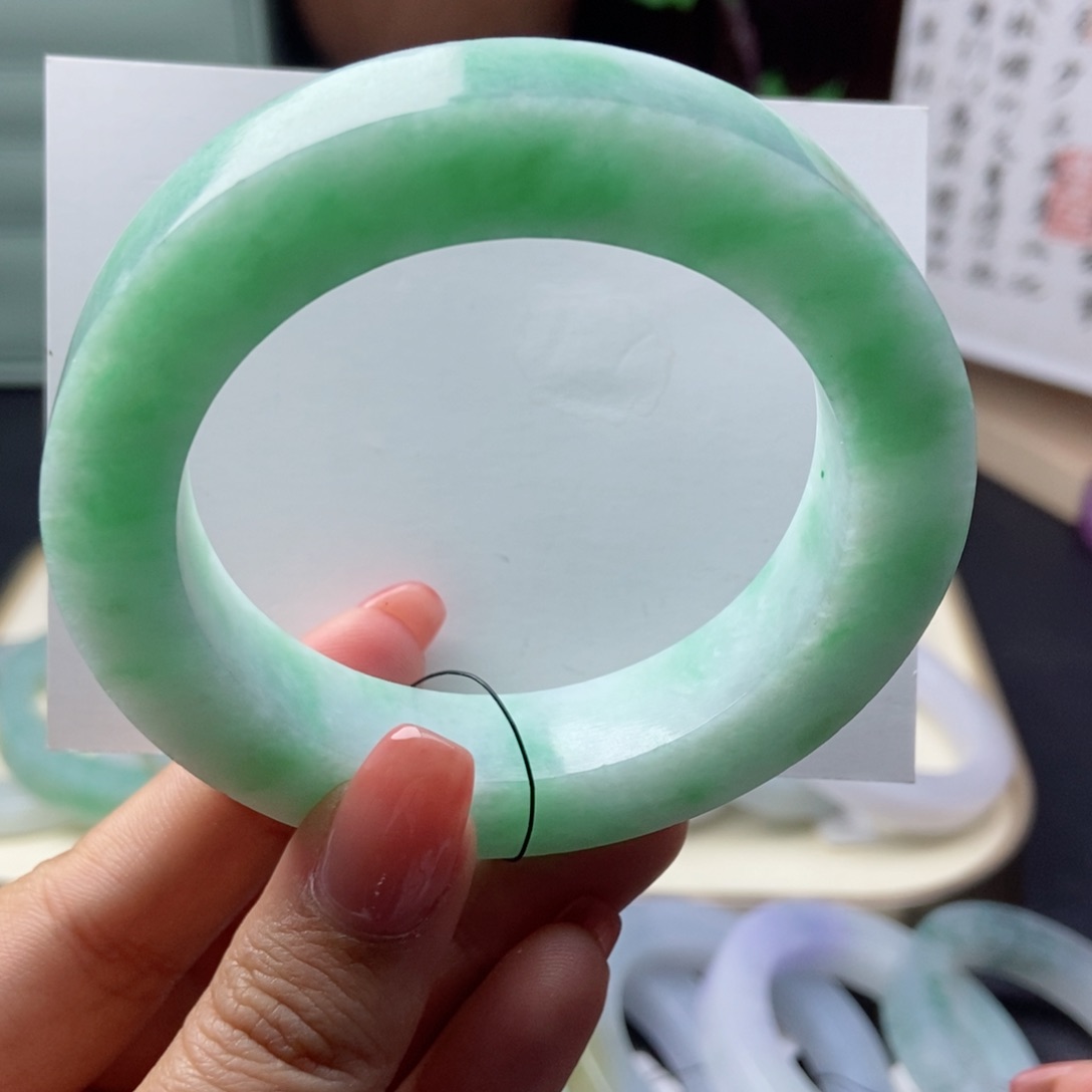 定制翡翠满绿未镶嵌超漏必收