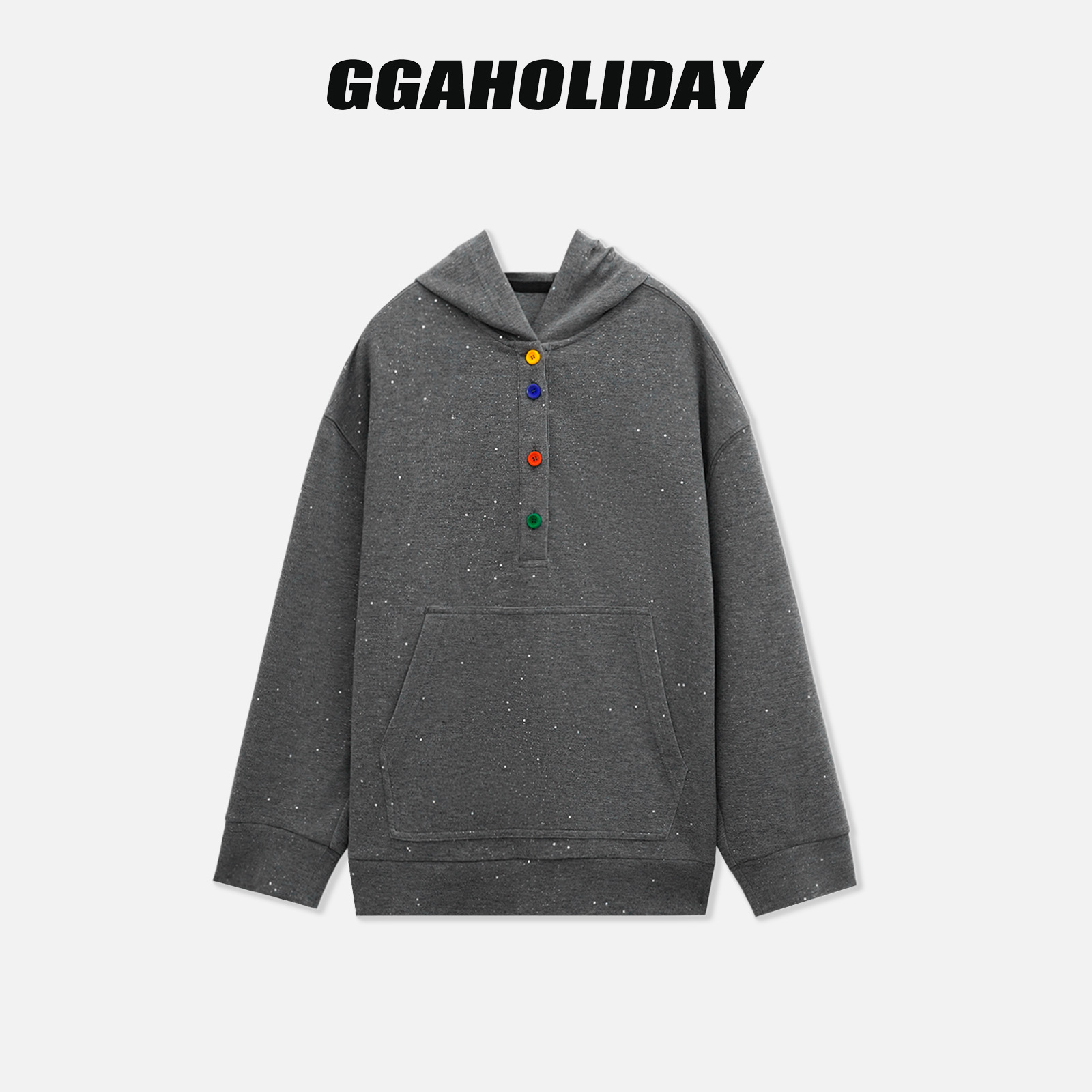 GGAHOLIDAY秋季时尚休闲宽松舒适百搭简约长袖连帽卫衣-153196