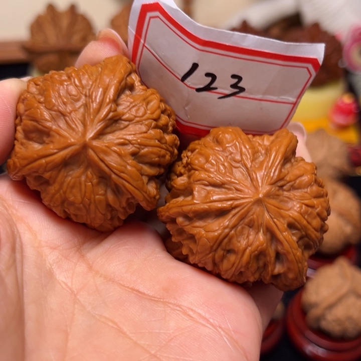 吊坠文玩核桃42全品平谷凹底奔123