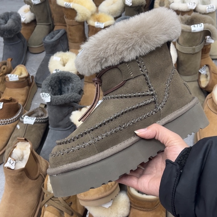 卡其阿尔派厚底38