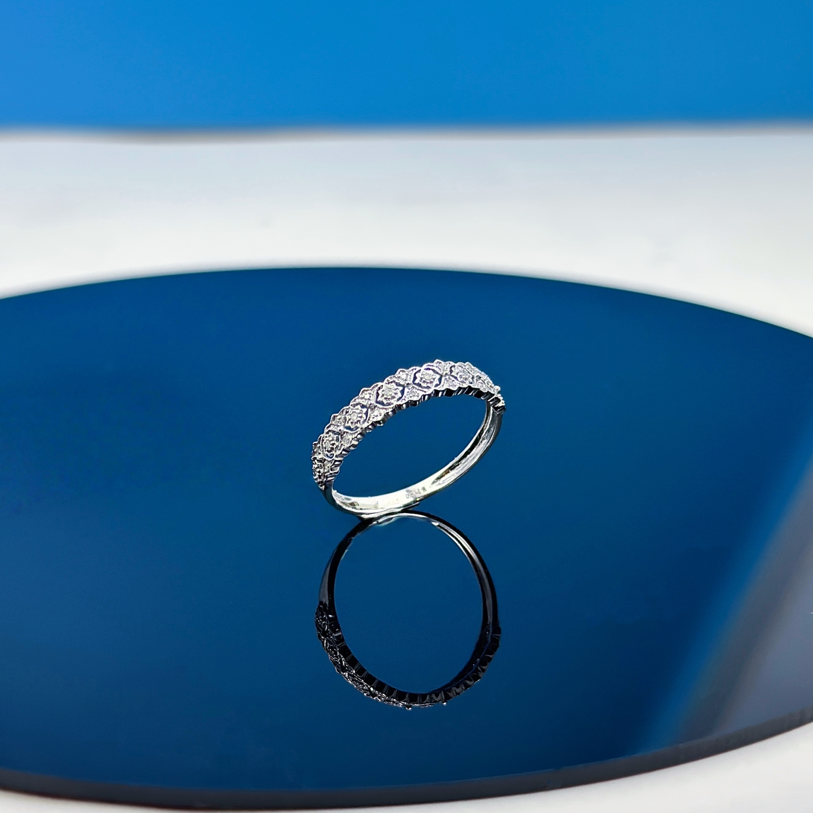 【PEIDI珠宝】重金 15分蕾丝菱格戒指 ZSJZ00882