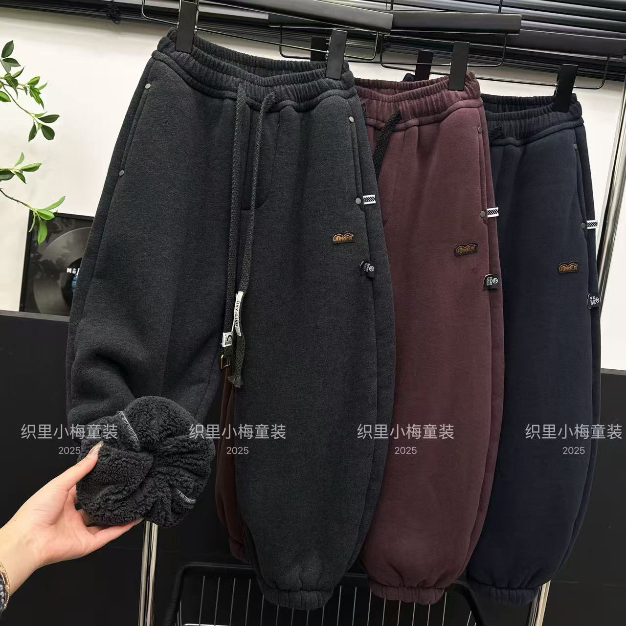 【850g葵花绒一条过冬】男女童冬装运动休闲裤子中大童保暖百搭裤