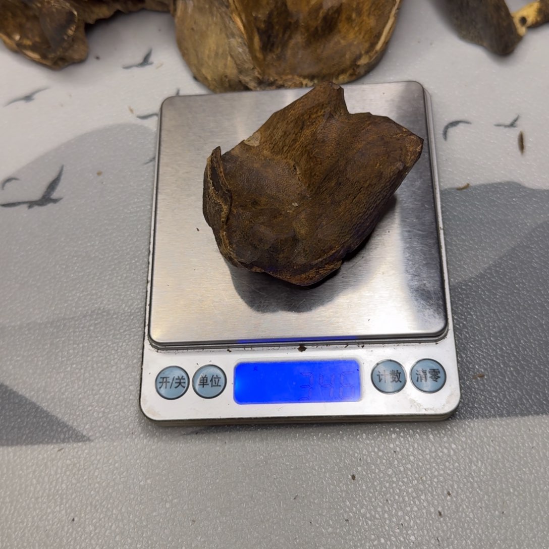 楠木守**鱼奇楠天然包头34.6克