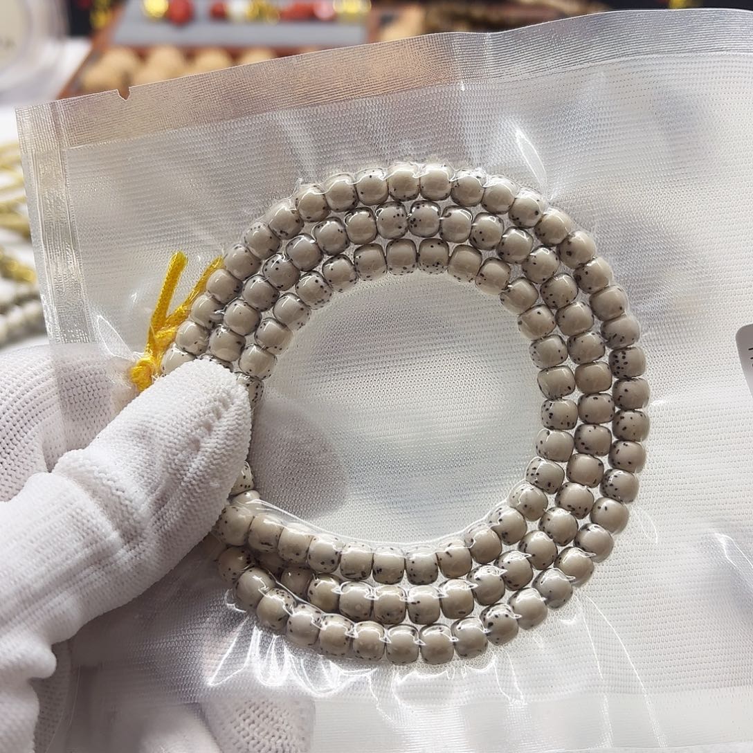 星月菩提吊坠104创世原白6半壁108