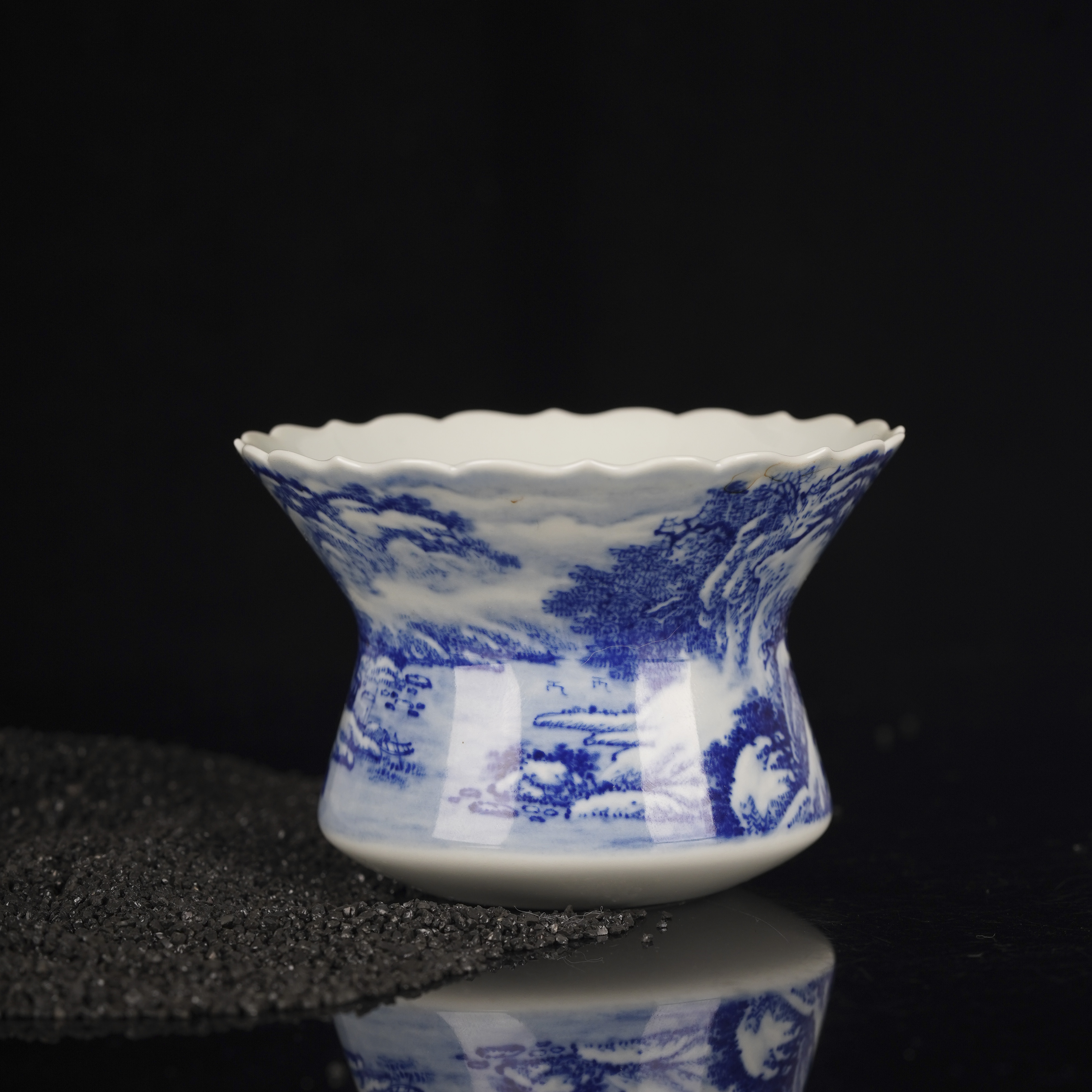 觉山隐窑(精选）觉山隐窑雪景宝冠杯景德镇陶瓷高端茶具