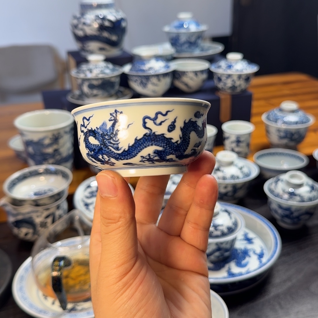 一***糖小小明堂三龙炉式杯