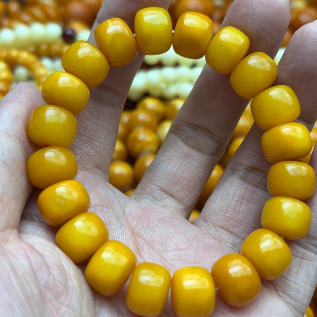 琥珀手链未镶嵌蜜蜡