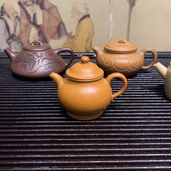 紫砂茶壶潘壶黄金段