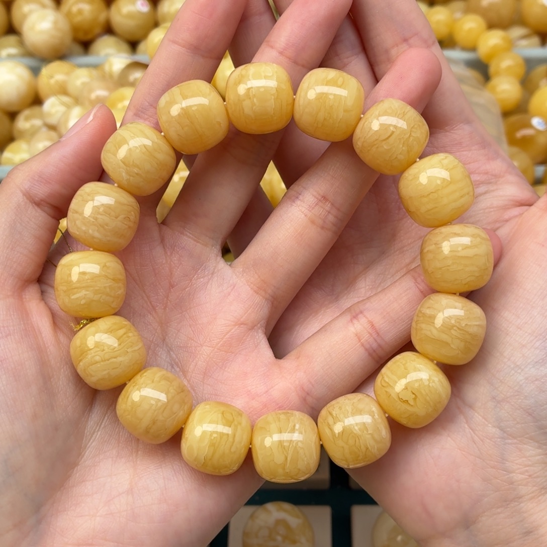 Z***r裸石蜜蜡未镶嵌14.8*14.3精工同料虎皮