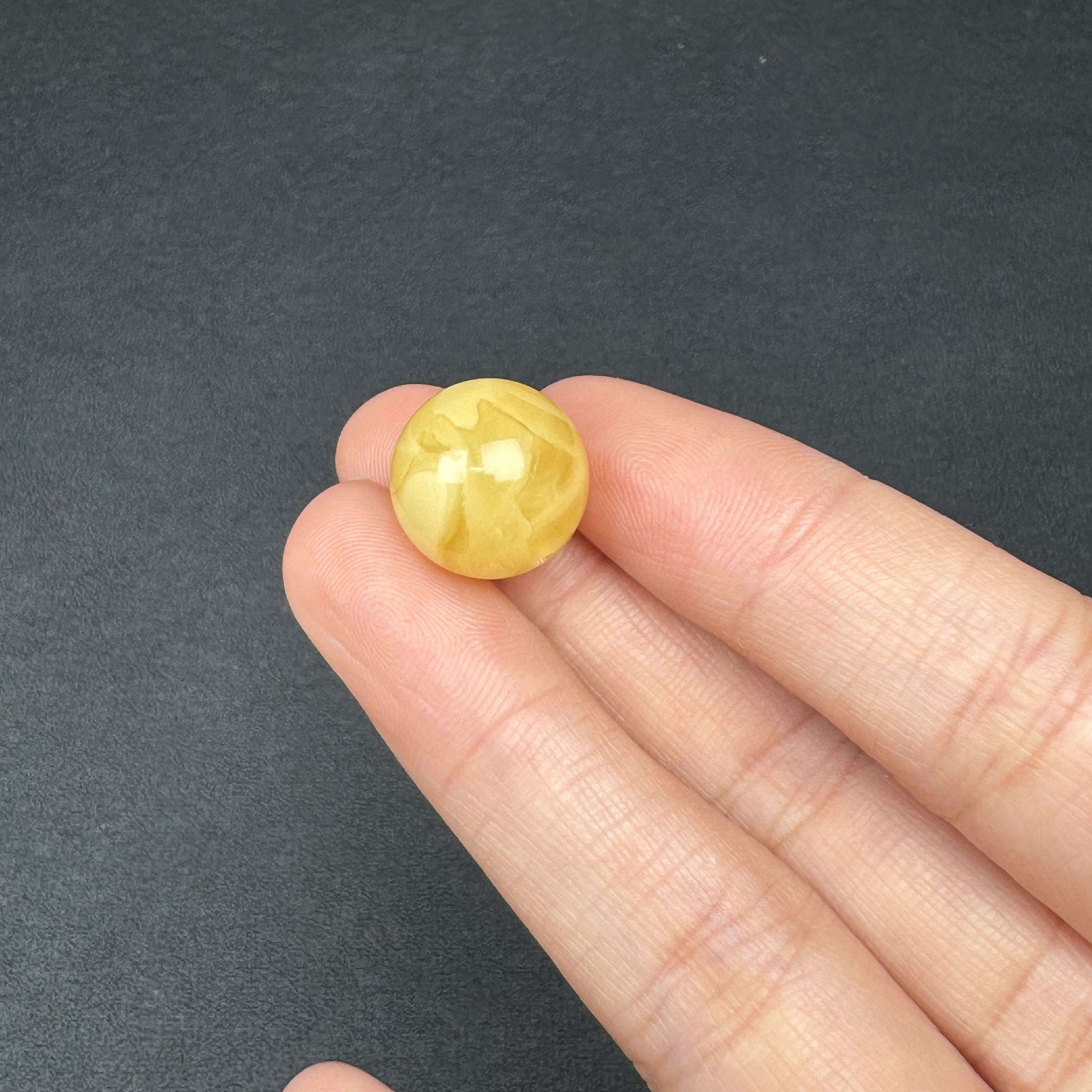 A1581 天然原矿蜜蜡单珠15mm2克90元/克天然蜜蜡挂件