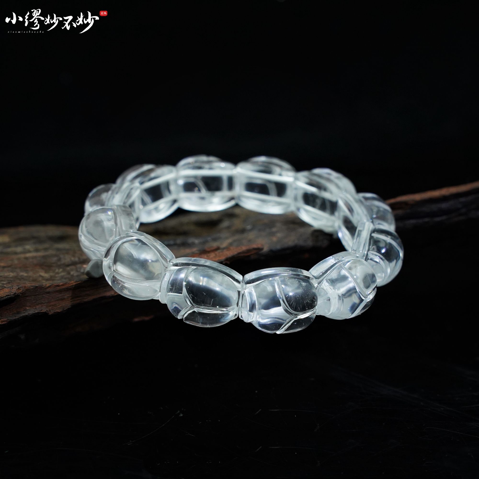 【缪老师严选】SJ2539 圣甲虫/白水晶手链 多样性发其一