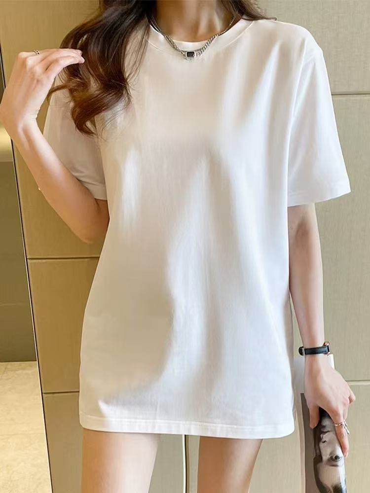 5926 t恤女短袖新款宽松纯棉上衣