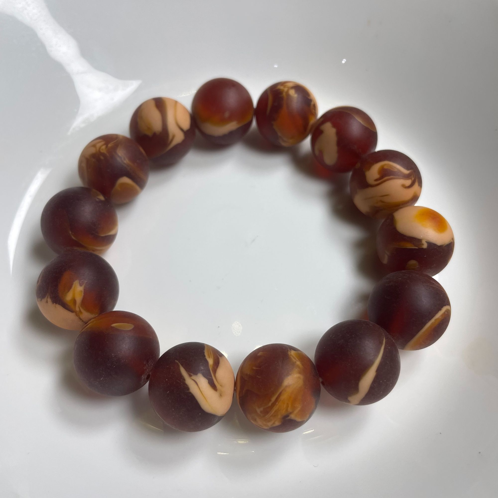 f16MM哑光红时尚饰品手链