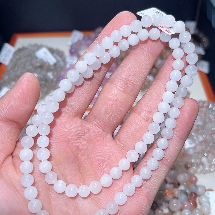 水晶手链未镶嵌100号多样性发一  6+