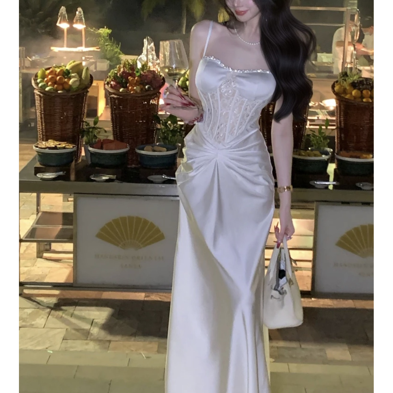 【女神降临】早春女装时尚重工轻奢气质长款风衣 套装