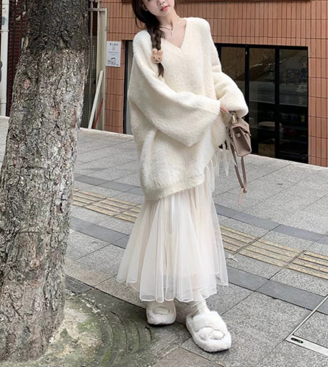 12-14「01#-50#」韩系简约毛衣外套女百搭极简风上衣