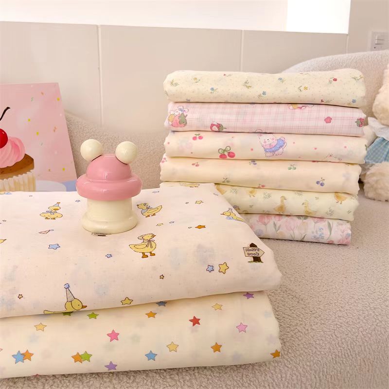 全棉双层纱200*230拼接被套 两面有拼接微瑕介意慎拍