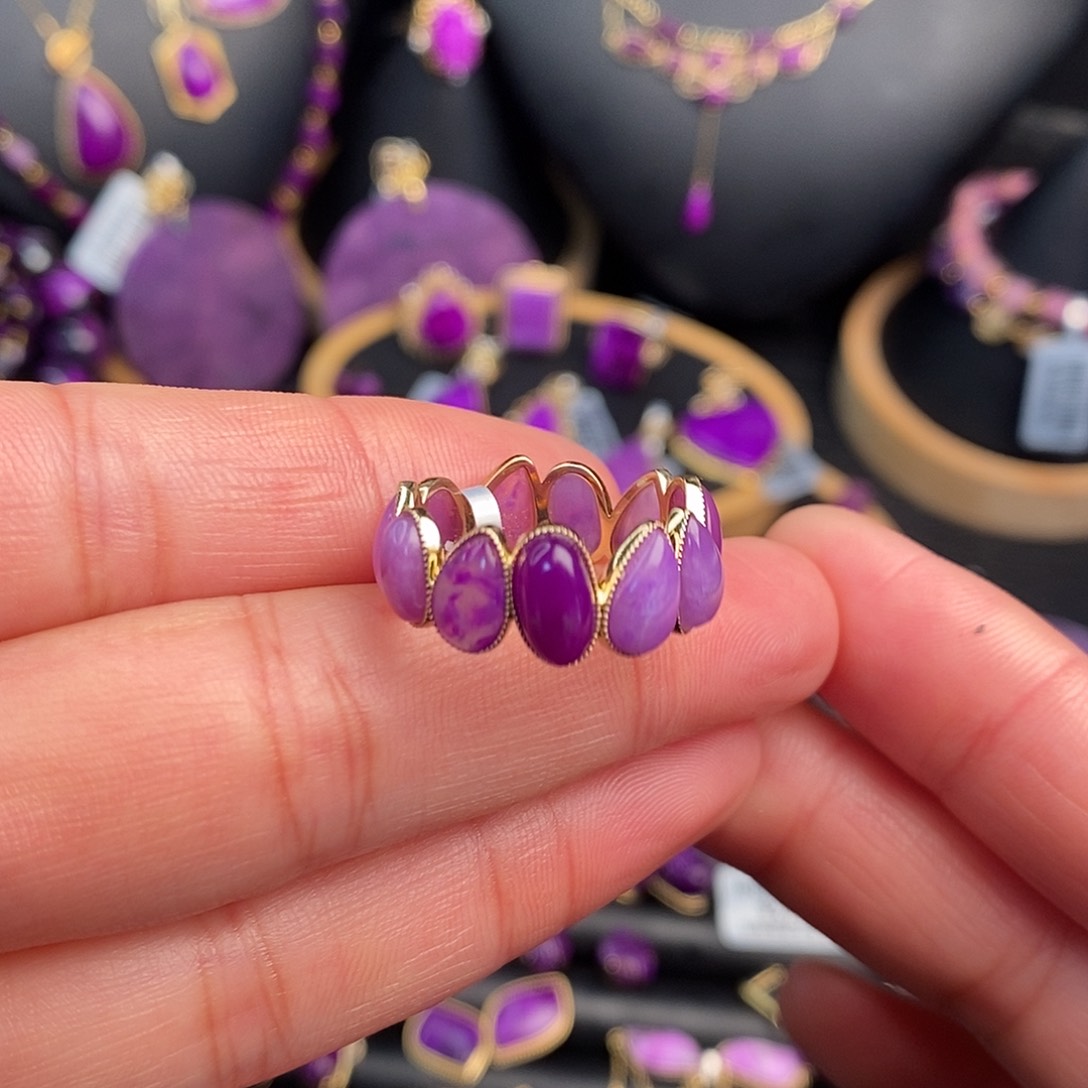 苏纪石（舒俱来）指环1818K金镶嵌