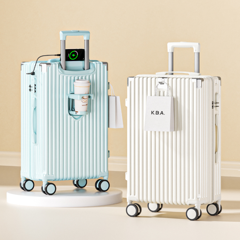 多功能行李箱高颜值学生百搭轻便大容量拉杆箱密码旅行箱加厚耐磨