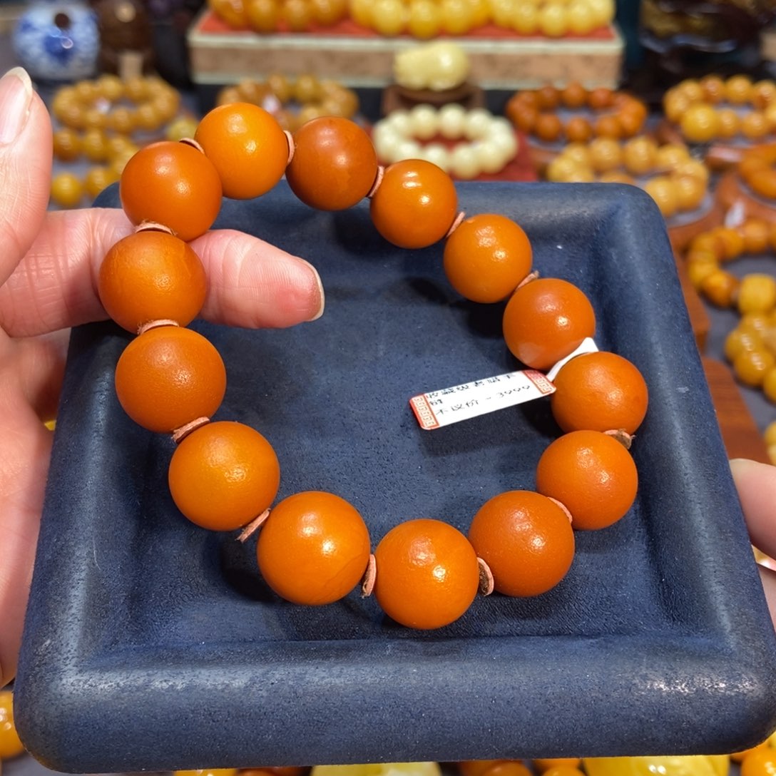 蜜蜡手链未镶嵌单*蜜蜡