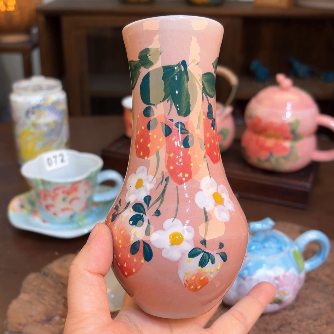 景德镇手绘高温釉下彩陶瓷茶具