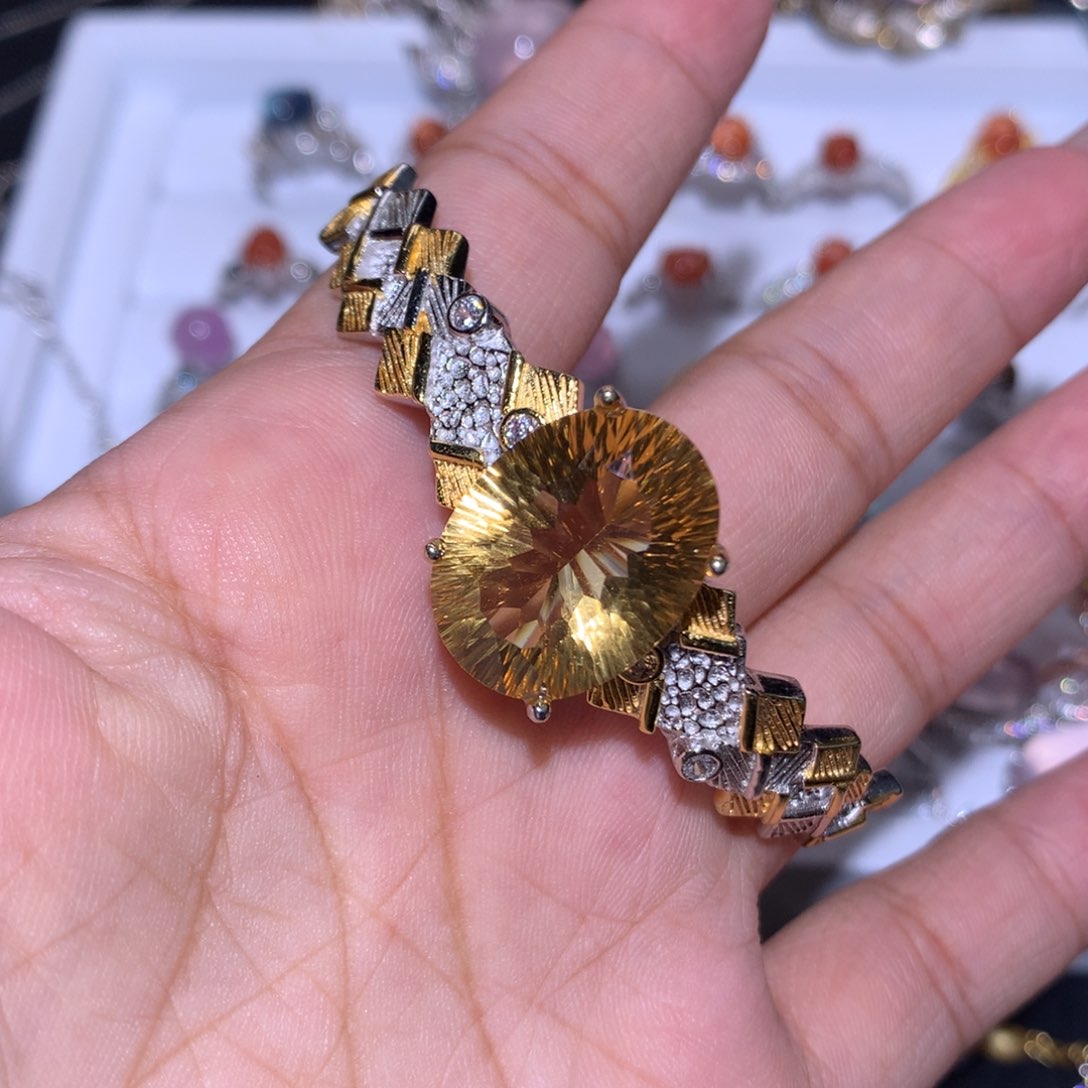 【闪购商品】水晶戒指银S925镶嵌༺*༻戒指